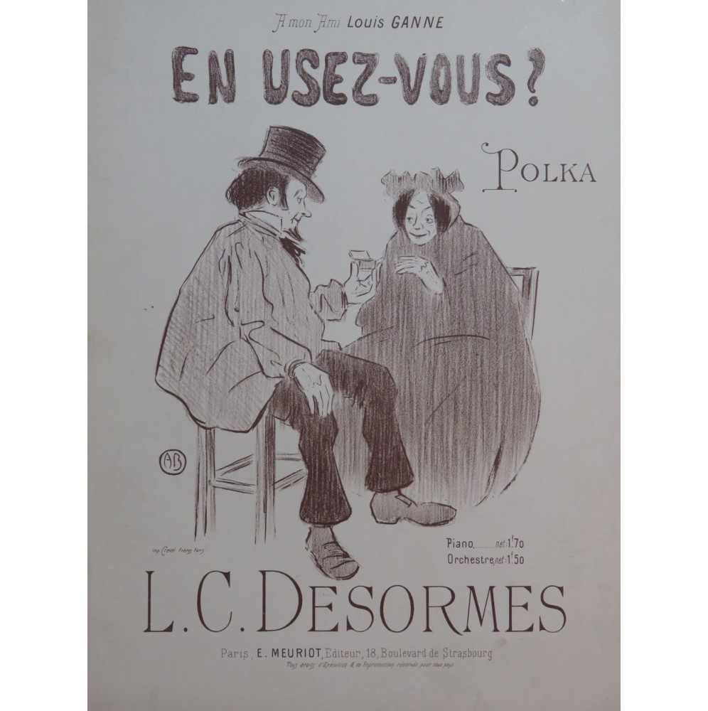 DESORMES L. C. En Usez-Vous Piano ca1900