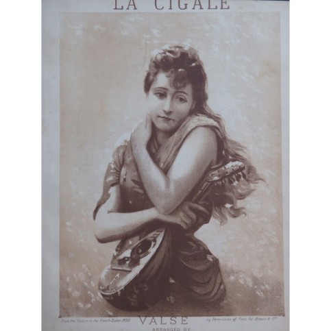 COOTE Charles La Cigale Valse Piano 1890