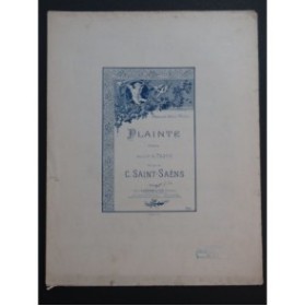 SAINT-SAËNS Camille Plainte Chant Piano ca1895