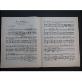 BEN-TAYOUX A L'Alsace Chant Piano 1910