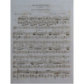 DE SAINT PÔL Belle Helvétie Chant Piano ca1840