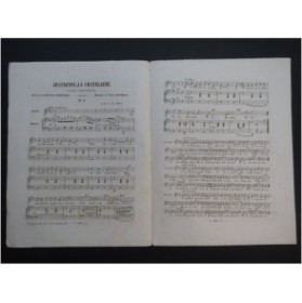HENRION Paul Jeanneton la Châtelaine Chant Piano 1857
