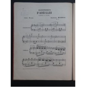 MICHEUZ Georges Bourdonnements d'Abeilles Piano 1878