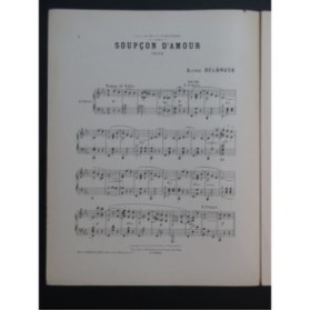 DELBRUCK Alfred Soupçon d'Amour Piano 1905