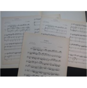 BACH J. S. Largo de la 5e Sonate Violon Piano ou Orgue ou Harpe ca1898