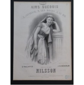 WEKERLIN J. B. Airs Suédois Jeunesse Chant Piano ca1865