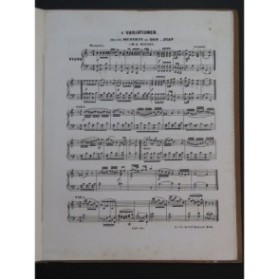 KIRMAIR Sechs Variationen über Don Juan Mozart Piano ca1850
