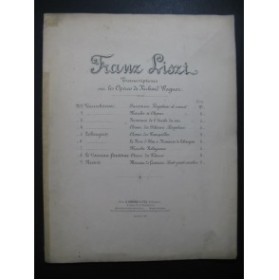 LISZT Franz Choeur de Fileuses Vaisseau Fantôme Wagner Piano XIXe