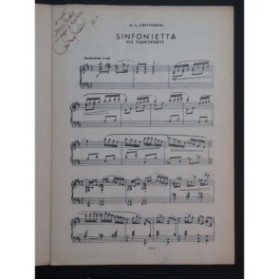 CENTEMERI Gian Luigi Sinfonietta Dédicace Piano 1952