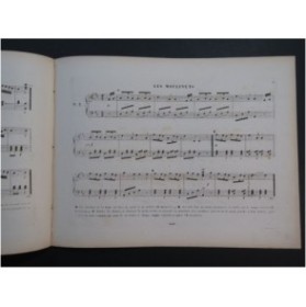 WACHS Fritz The Lancer's Quadrille Anglais Danse Piano ca1850