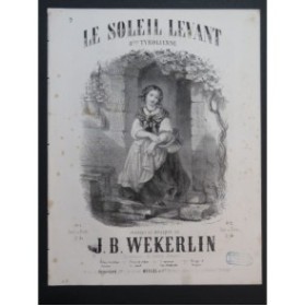 WEKERLIN J. B. Le Soleil Levant Piano ca1855
