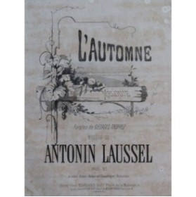 LAUSSEL Antonin L'Automne Chant Piano XIXe siècle