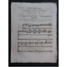 CIMAROSA Domenico Procuri farsi amabile Chant Orchestre 1791