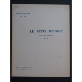 BELLIARD Maxime Le Petit Berger Chant Piano