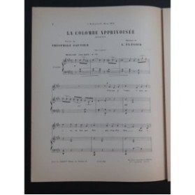 FLÉGIER A. La Colombe apprivoisée Chant Piano ca1896