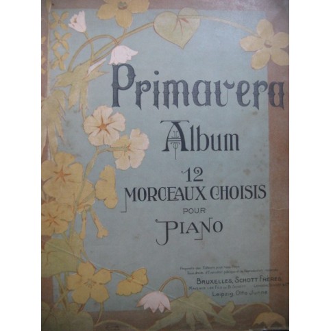 Primavera Album 12 Morceaux choisis Piano