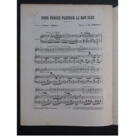 DOMERGUE Charles Vous feriez pleurer le Bon Dieu Chant Piano ca1865