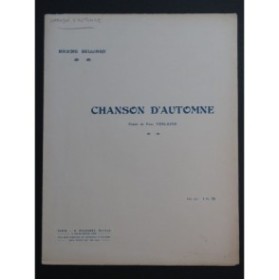 BELLIARD Maxime Chanson d'Automne Chant Piano