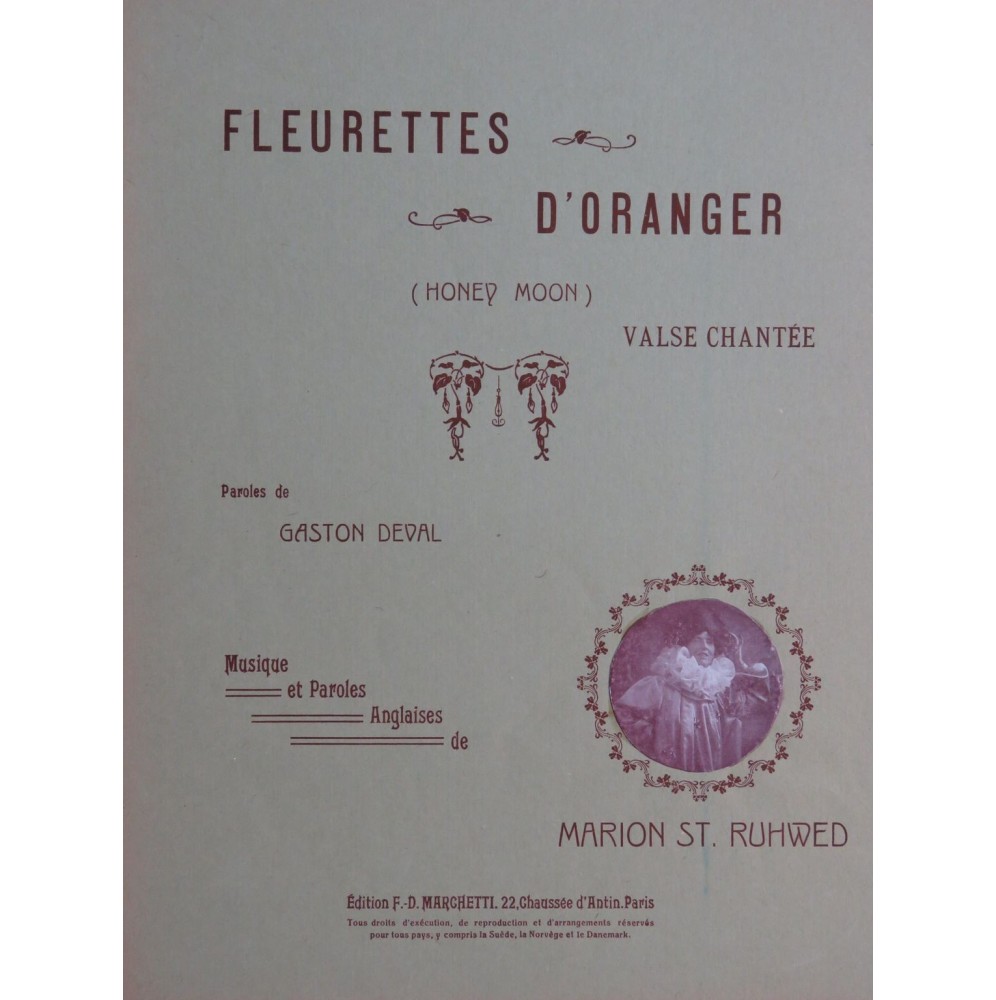 RUHWED Marion St. Fleurettes D'Oranger Chant Piano