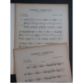 POPY Francis Pierrot Sommeille Violon Piano 1926