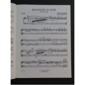 GERSHWIN George Rhapsody In Blue Piano 4 mains