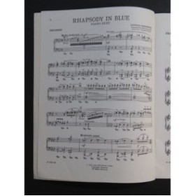 GERSHWIN George Rhapsody In Blue Piano 4 mains