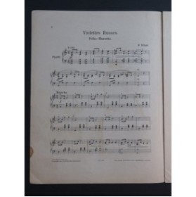 TELLAM Heinrich Violettes Russes Polka Mazurka Piano 1893