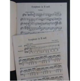 SCHUBERT Franz Symphonie H moll Sim Piano Violon Orchestre