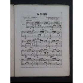 SCHUBERT Franz La Truite Piano ca1850