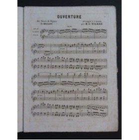 MOZART W. A. Les Noces de Figaro Ouverture Piano 4 mains ca1860