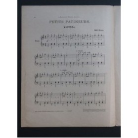 BRUSA Noël Petits Patineurs Piano 1901