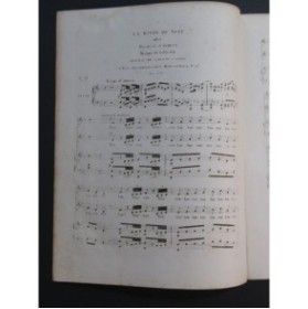 GABUSSI Vincenzo La Ronde de nuit Chant Piano ca1840