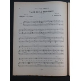 FLÉGIER A. Valse de la Bien Aimée Chant Piano 1895