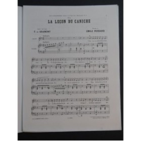 PESSARD Émile La Leçon du Caniche Chant Piano ca1879