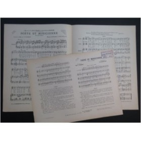 LIOUVILLE Frantz Poète et Musicienne Chant Piano ca1885