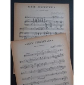 LAFARGE Enée Marcel Pièce Concertante Piano Trombone Tenor 1948