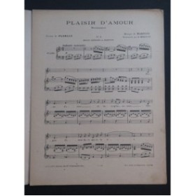 MARTINI Plaisir d'Amour Romance Chant Piano ca1914