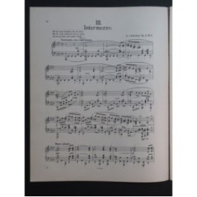DOHNANYI Erno Intermezzo op 2 No 3 Piano 1905