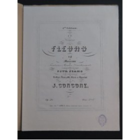 CONCONE Joseph Le Langage des Fleurs Le Myosotis Piano ca1847
