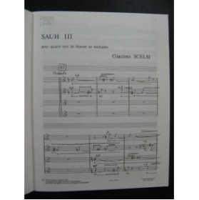 SCELSI Giacinto Sauh III et IV pour 2 voix de Femmes 1988