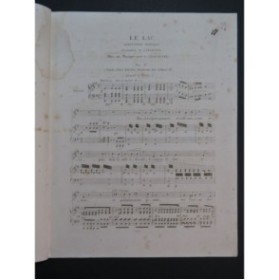 NIEDEMEYER Louis Le Lac Chant Piano ca1840