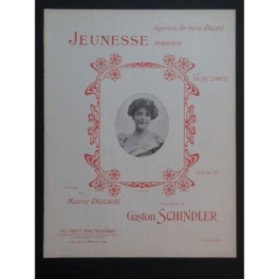 SCHINDLER Gaston Jeunesse Chant Piano 1904