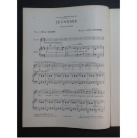 SCHINDLER Gaston Jeunesse Chant Piano 1904