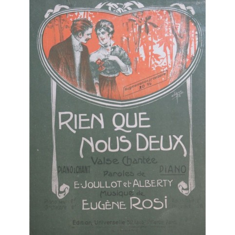 ROSI Eugène Rien que nous deux Chant Piano 1916