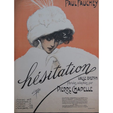 FAUCHEY Paul Hésitation Piano 1909