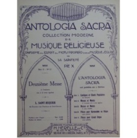 SAINT-REQUIER L. Messe No 2 à l'unisson Chant Orgue ca1930