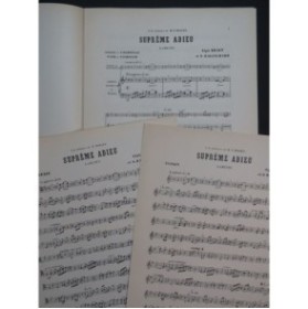 BRAUT A. BALONCHARD S. Suprême Adieu Piano ou Harmonium Violon ou Violoncelle