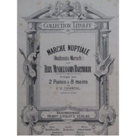 MENDELSSOHN Marche Nuptiale 2 Pianos 8 Mains