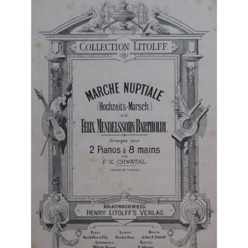 MENDELSSOHN Marche Nuptiale 2 Pianos 8 Mains