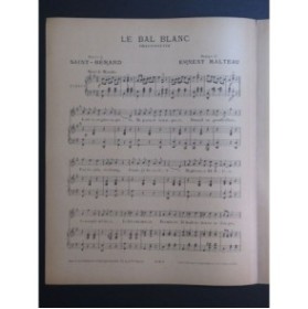 MALTEAU Ernest Le Bal Blanc Chant Piano
